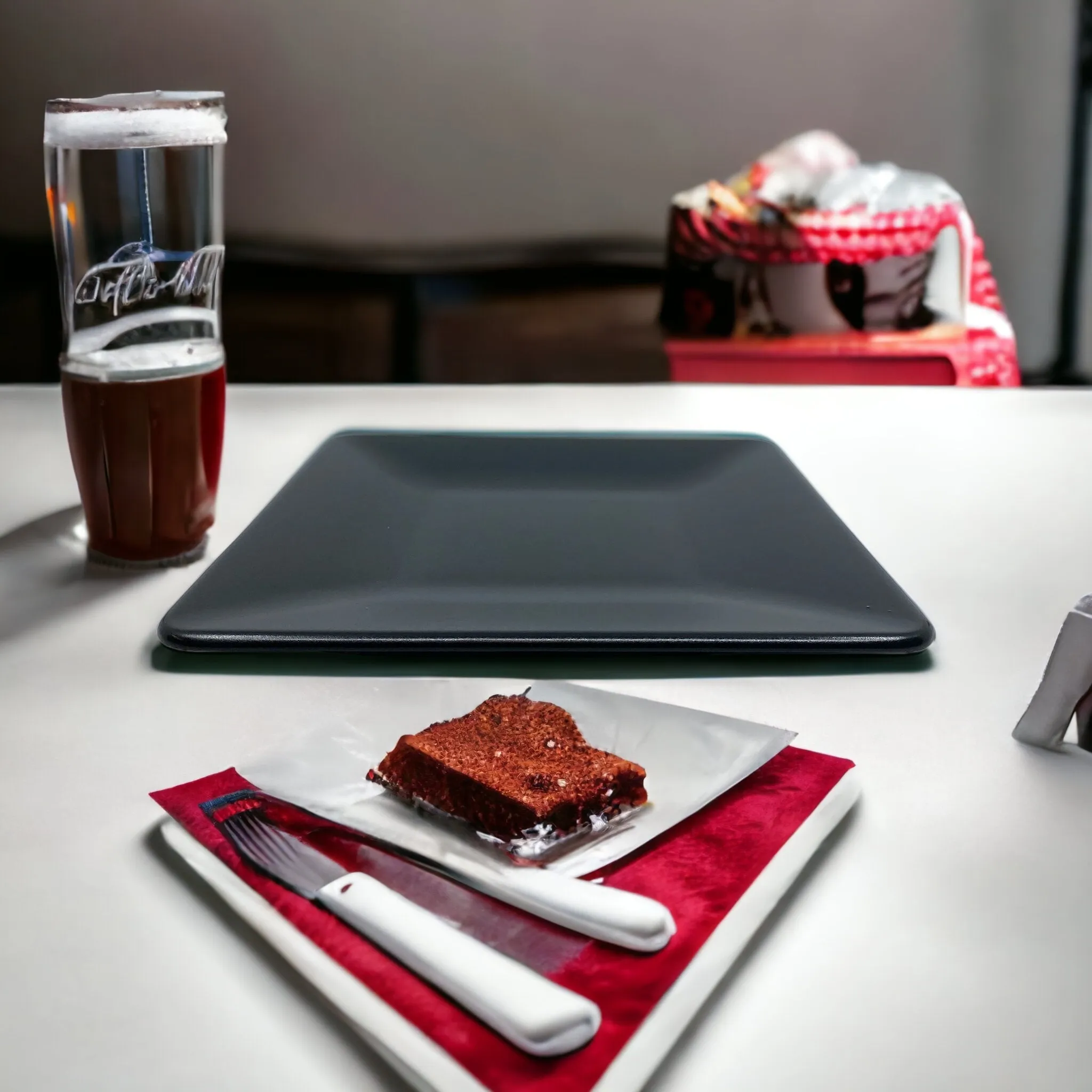 Ceramic Side Plate Black 20cm
