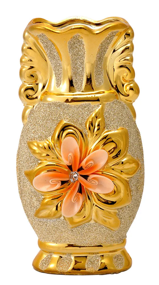 Ceramic Vase 'Pink Flower'