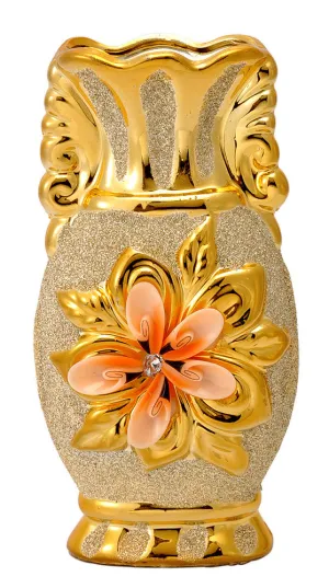 Ceramic Vase 'Pink Flower'