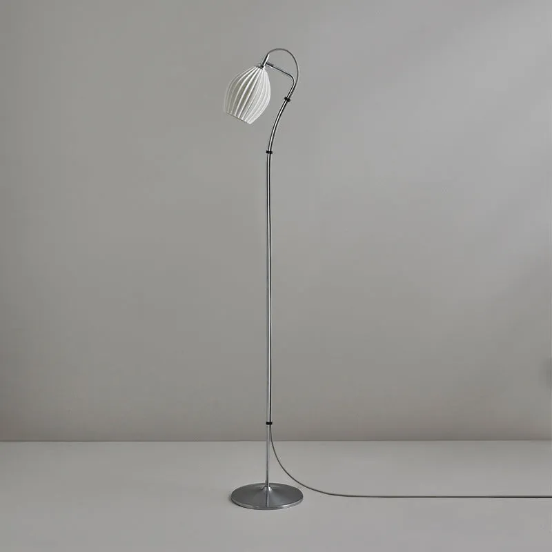 Ceramic White Rose Floor Lamp