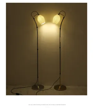 Ceramic White Rose Floor Lamp