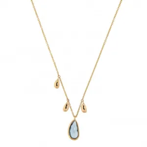 Collier Peroni & Parise - Lacrima Or Jaune, Topaze London Blue (LAC/C03TL-18)