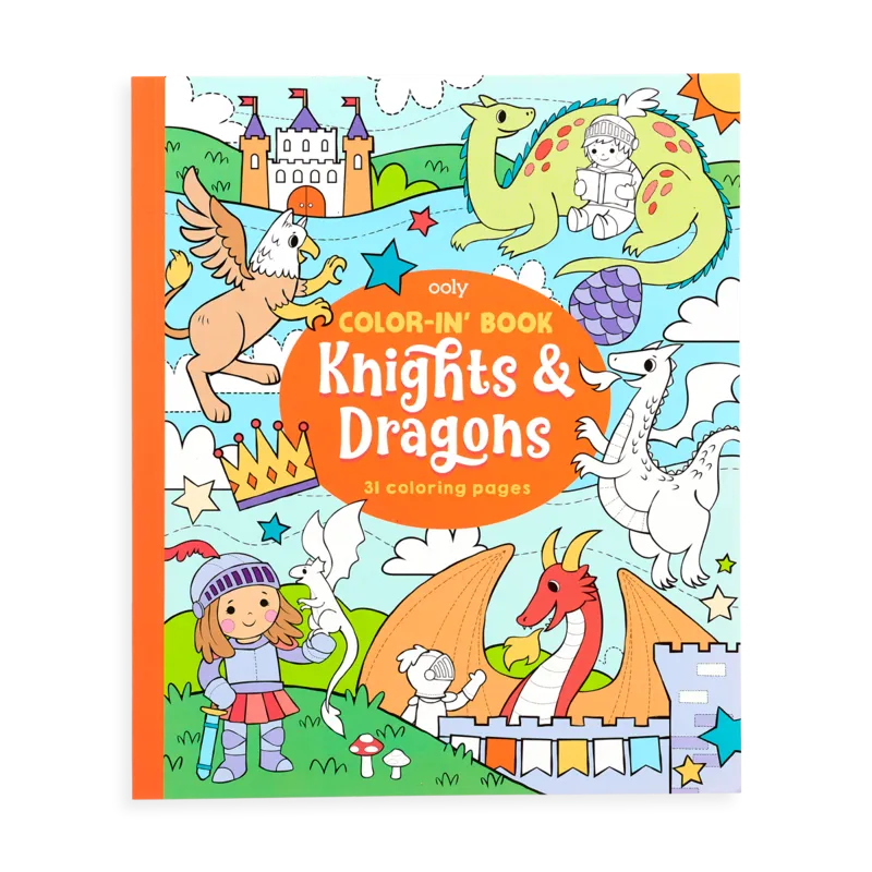 Coloring Book - Knights & Dragons