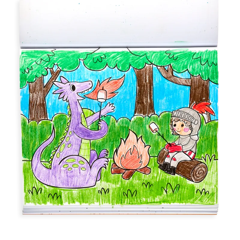 Coloring Book - Knights & Dragons