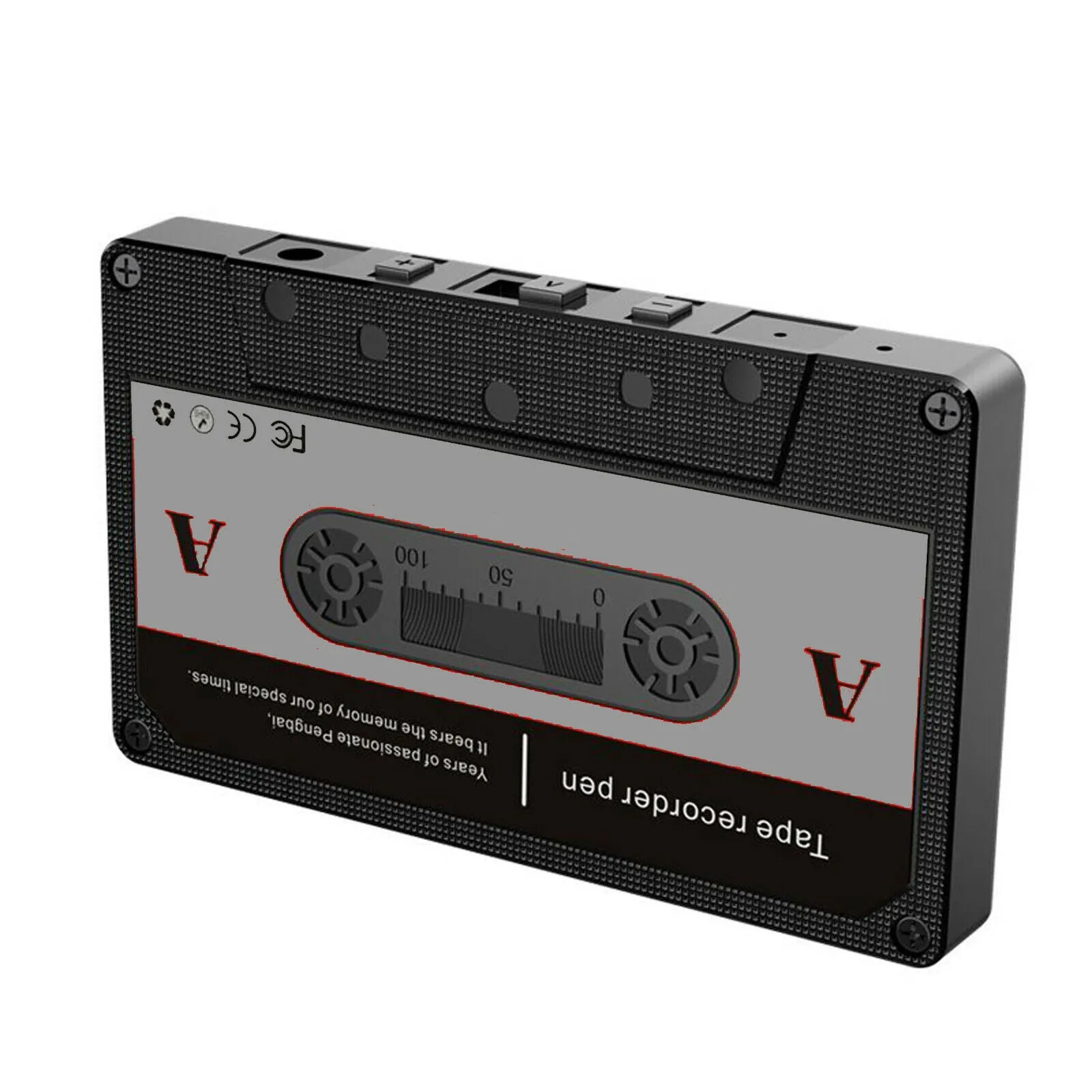 Covert Hidden Voice Operated Recorder & Transmitter in Cassette Tape Sound Activated / 80  Hour Battery