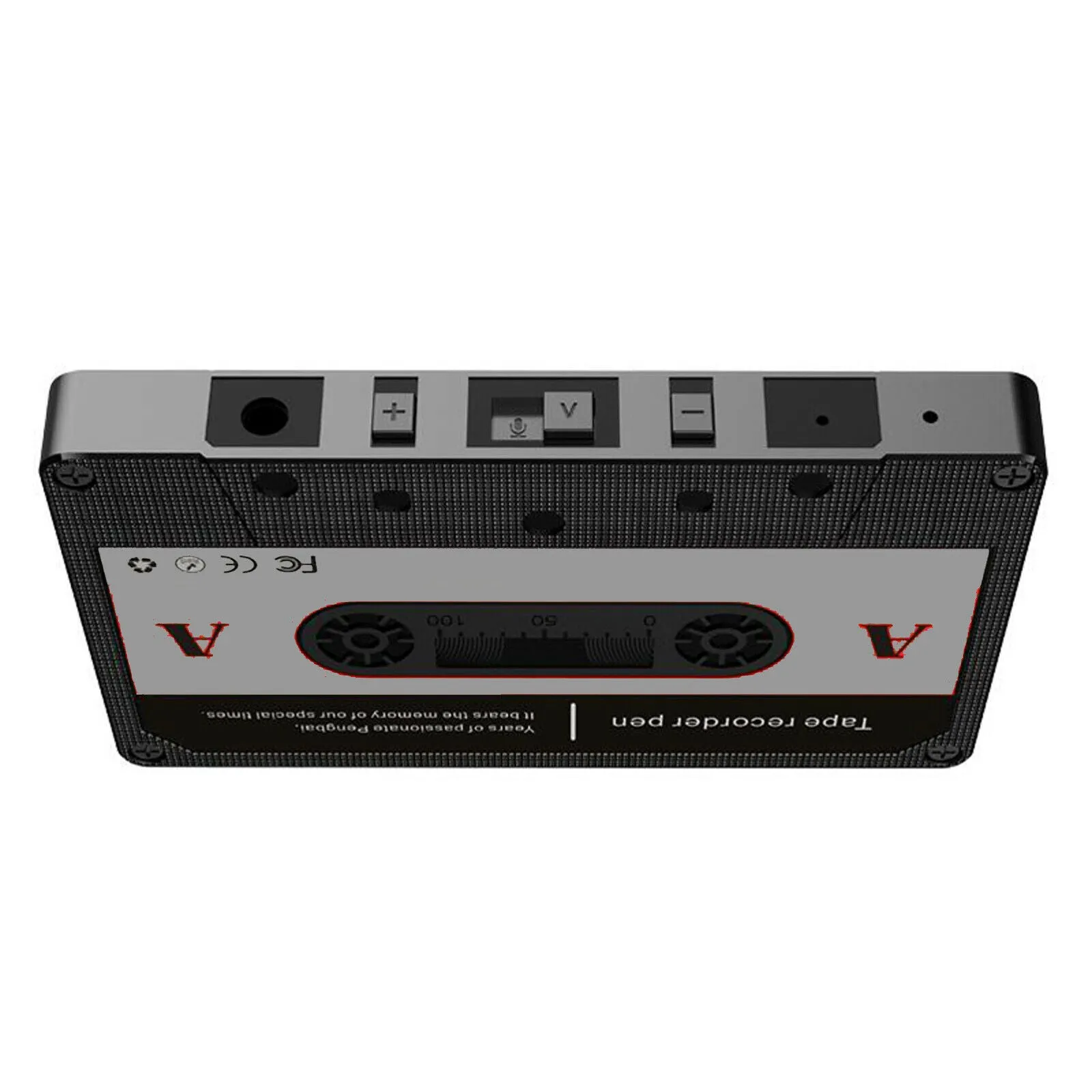 Covert Hidden Voice Operated Recorder & Transmitter in Cassette Tape Sound Activated / 80  Hour Battery