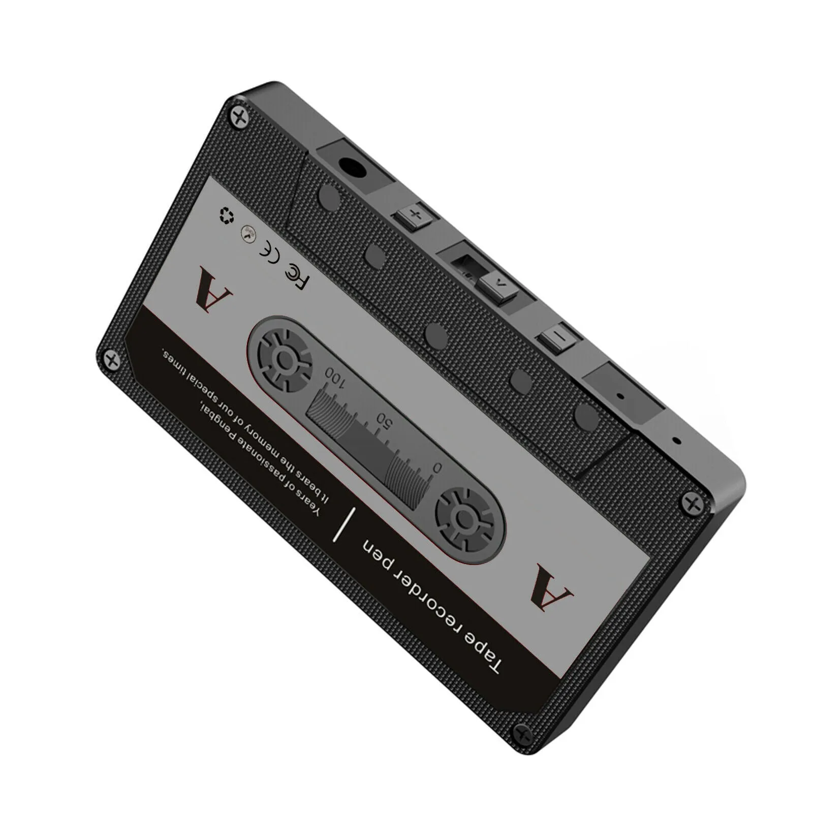 Covert Hidden Voice Operated Recorder & Transmitter in Cassette Tape Sound Activated / 80  Hour Battery