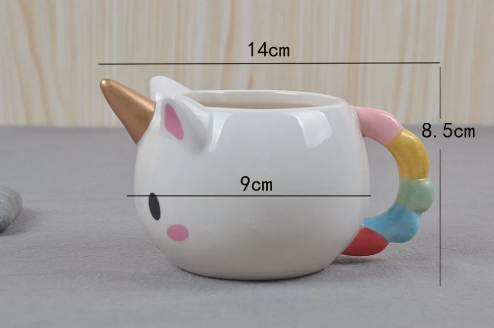 Creative Ceramic Mug 3D Unicorn Coffee Cup Unicorn Mugs