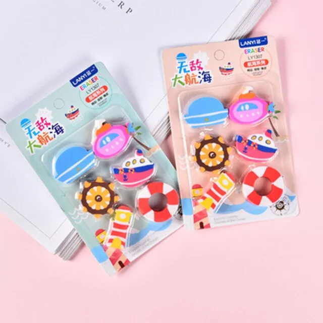 Creative  cute space doll rabbit aircraft Kitchenware Toiletries toys Eraser
