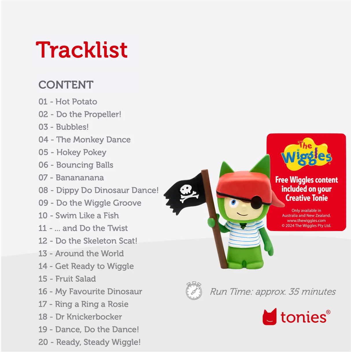 Creative Tonie - Pirate Tonie Audio Character - The Wiggles