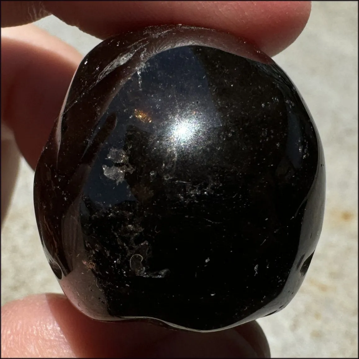 DARK Smoky Quartz Crystal Skull - Dissolve negativity