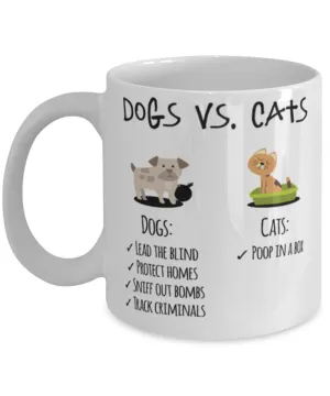 Dogs Vs Cats Coffee Mug