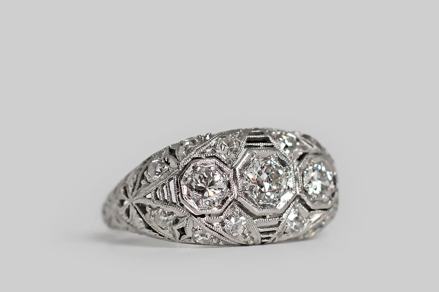 Early Art Deco Diamond Orchestration Ring