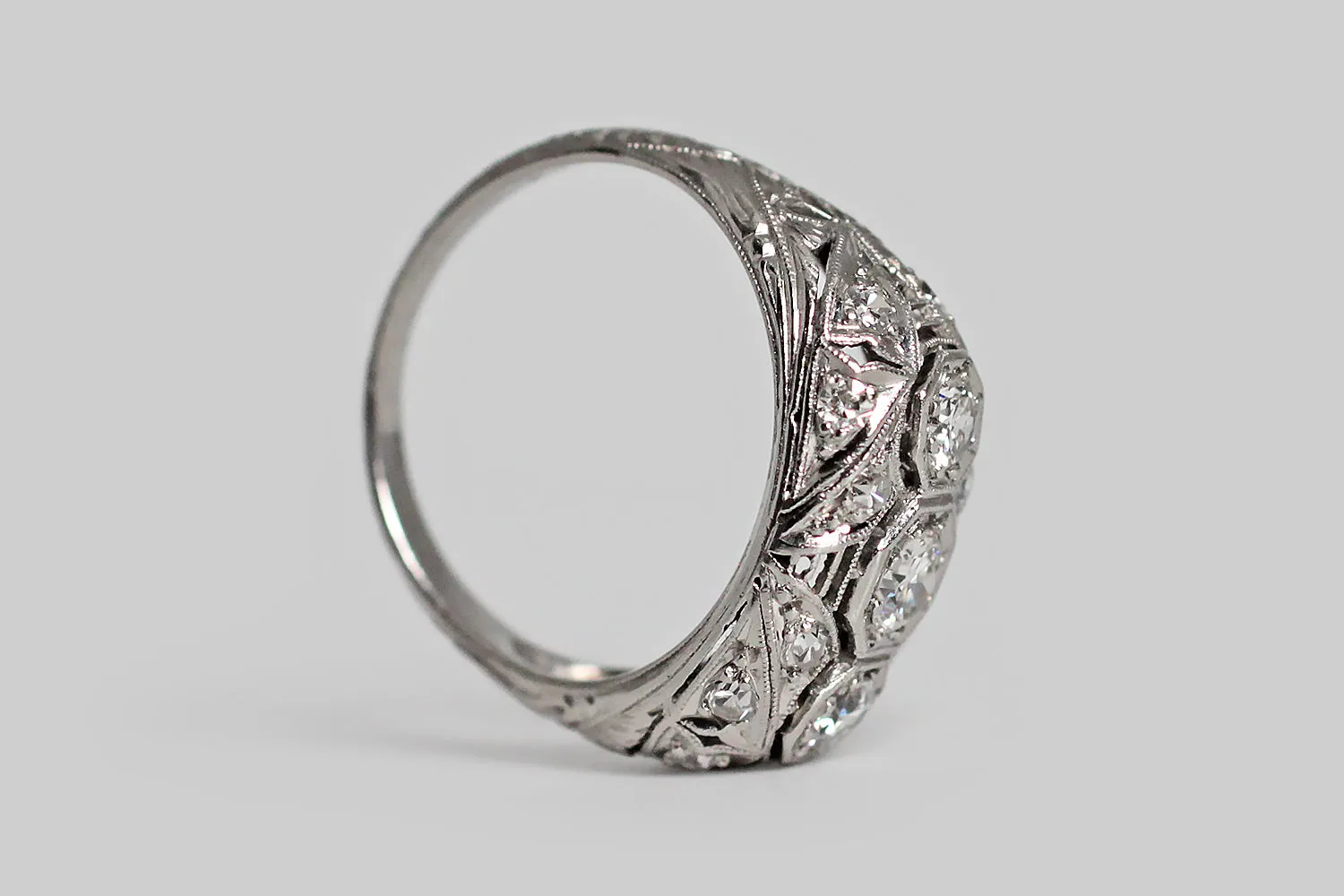 Early Art Deco Diamond Orchestration Ring
