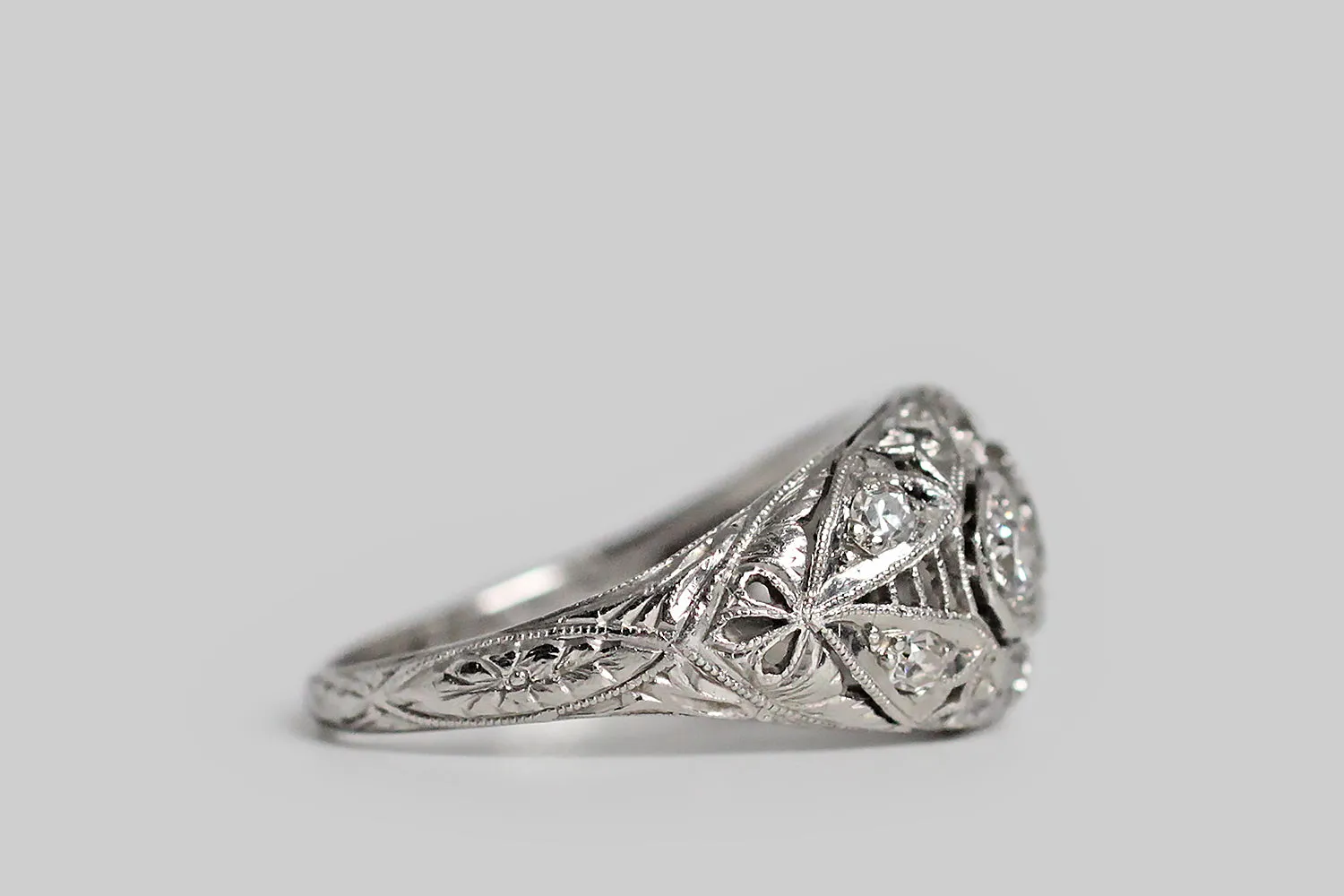 Early Art Deco Diamond Orchestration Ring