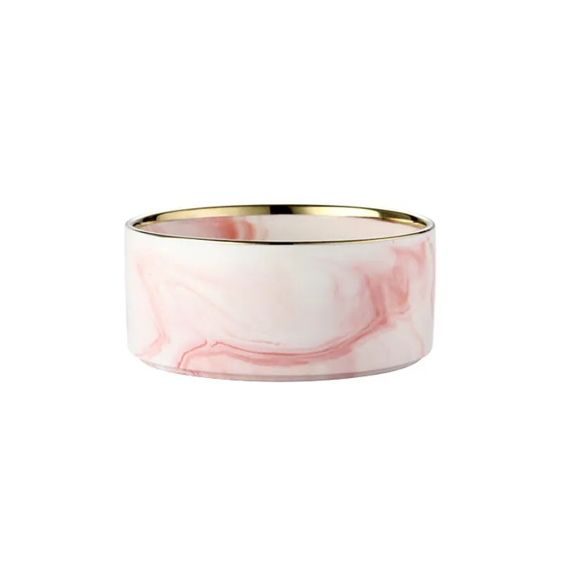 Elegant Ceramic Cat Dog Neck Guard Pet Feeding Bowl