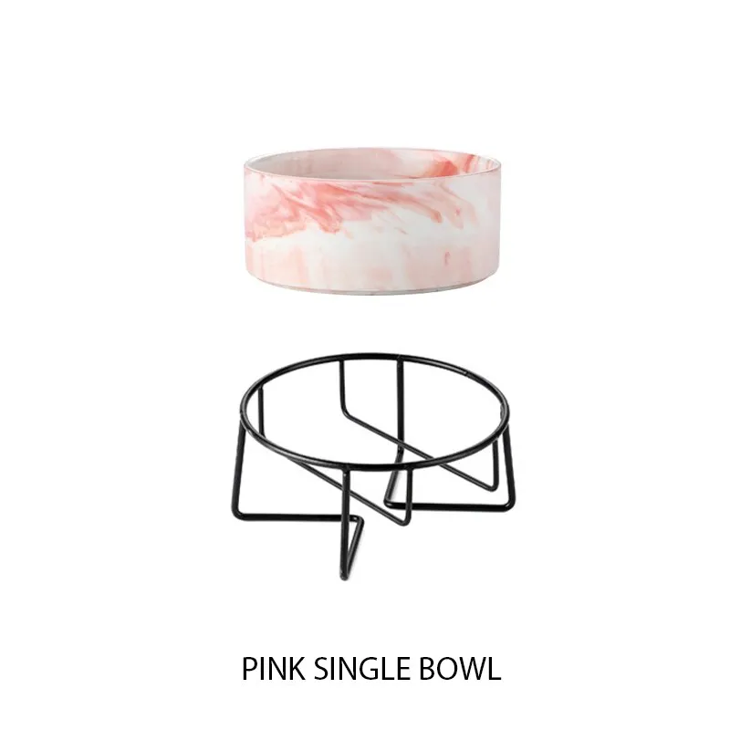 Elegant Ceramic Cat Dog Neck Guard Pet Feeding Bowl