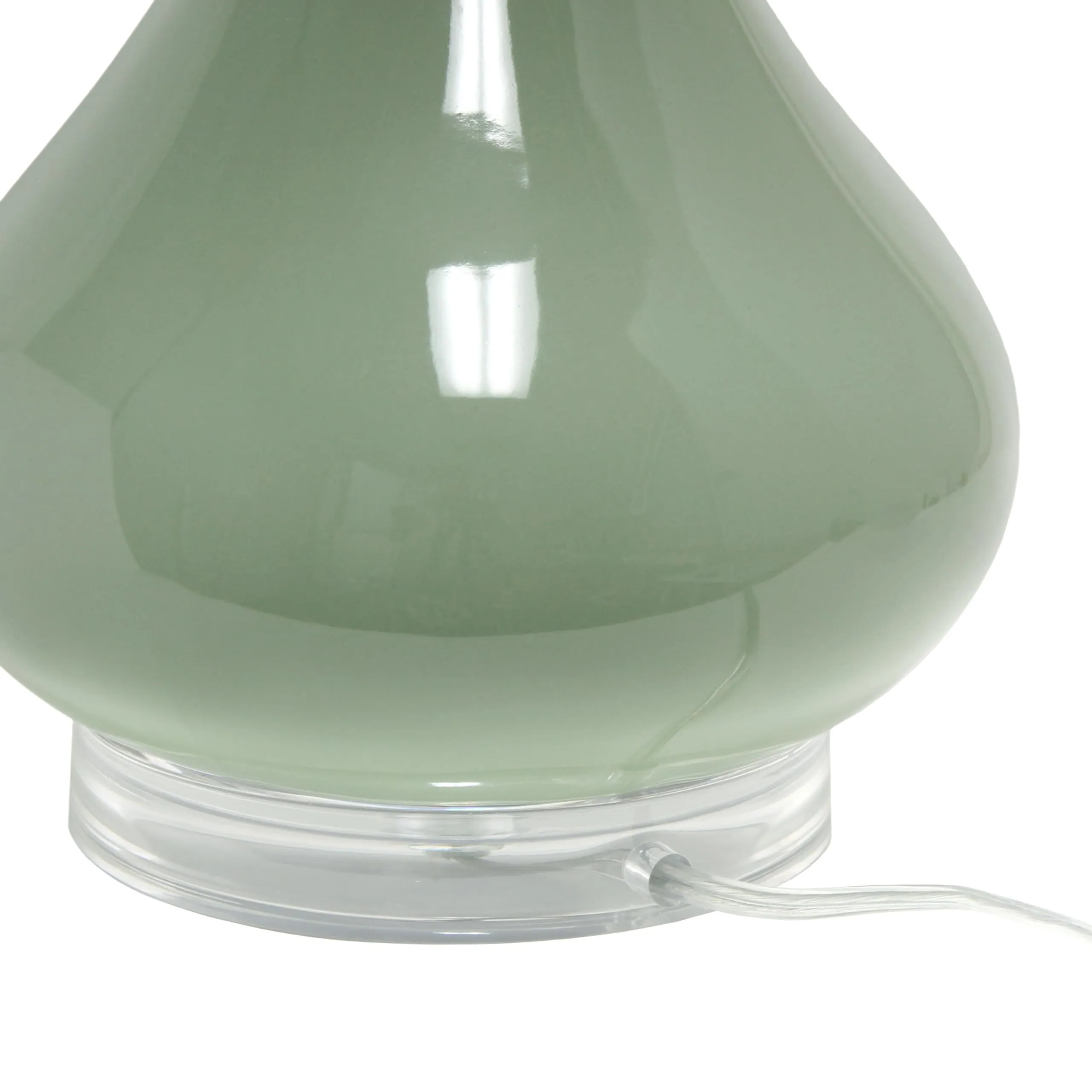 Elegant esigns LT3312-SGE 26.25" Polished Contemporary Ceramic Tear