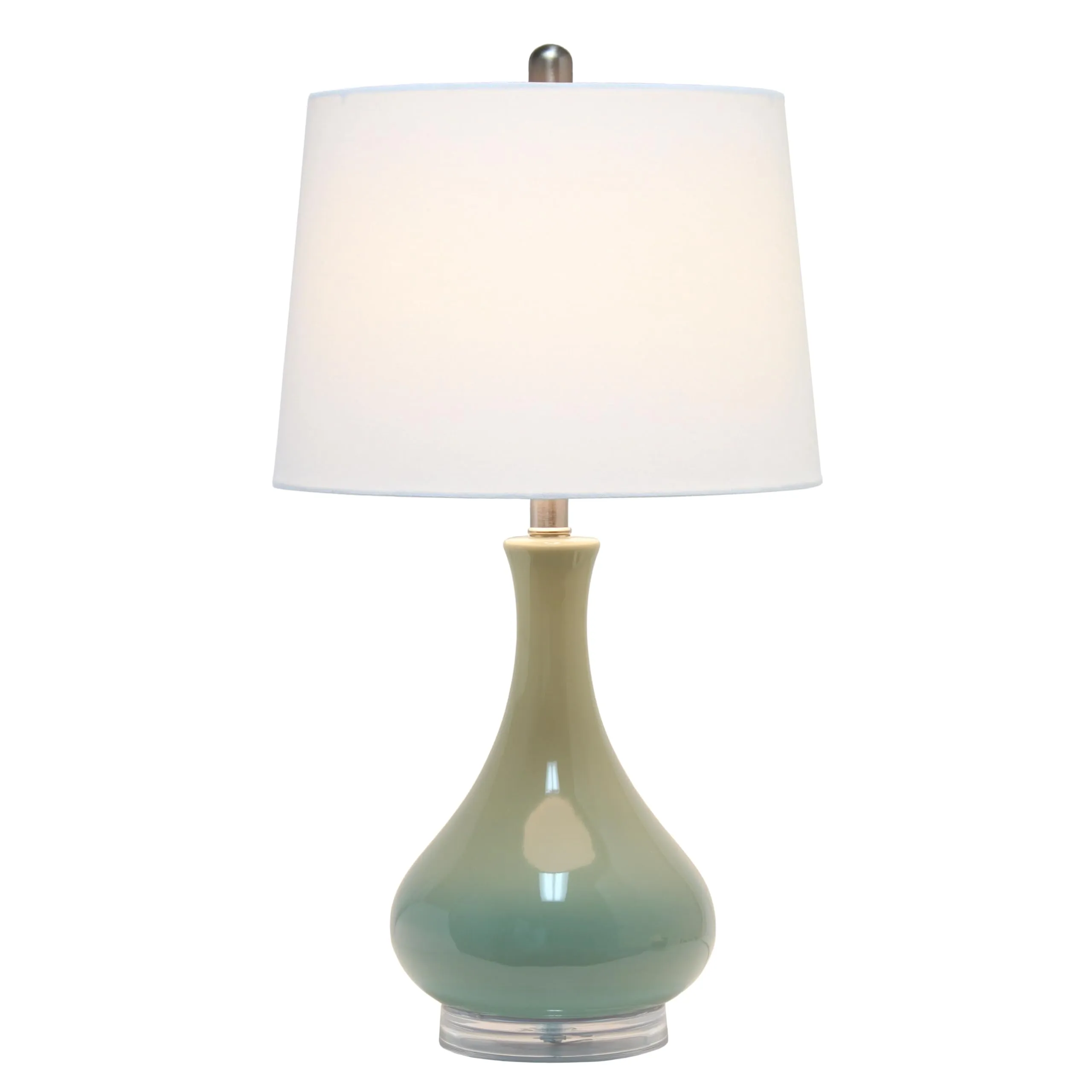 Elegant esigns LT3312-SGE 26.25" Polished Contemporary Ceramic Tear