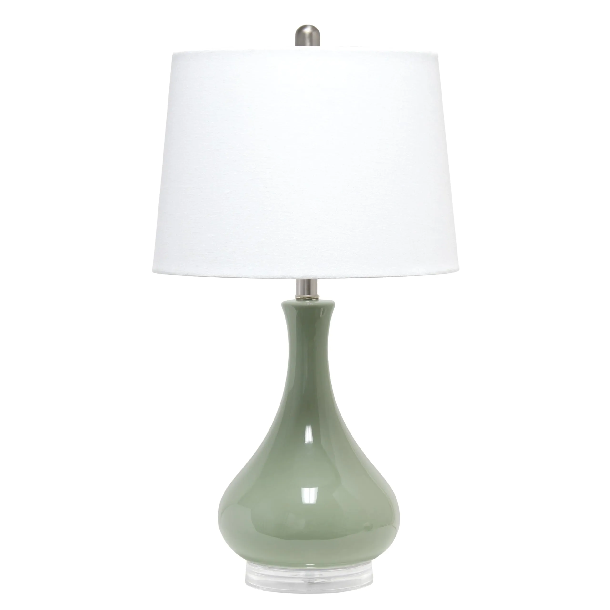 Elegant esigns LT3312-SGE 26.25" Polished Contemporary Ceramic Tear
