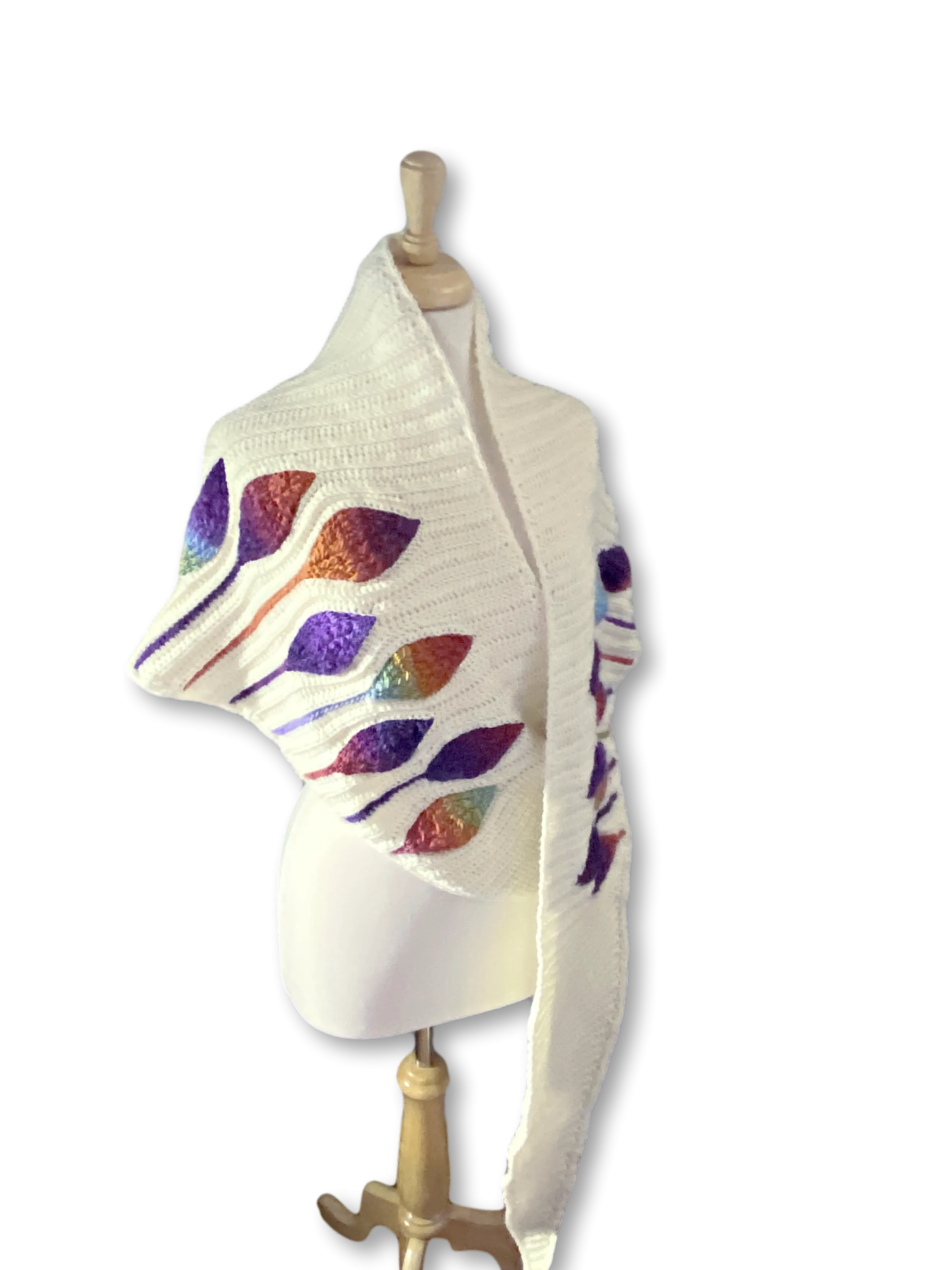 Embossed Natura Shawl Pattern Only