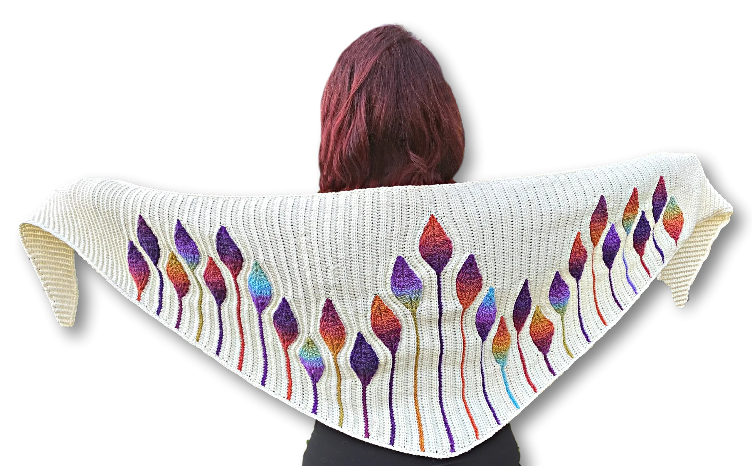 Embossed Natura Shawl Pattern Only