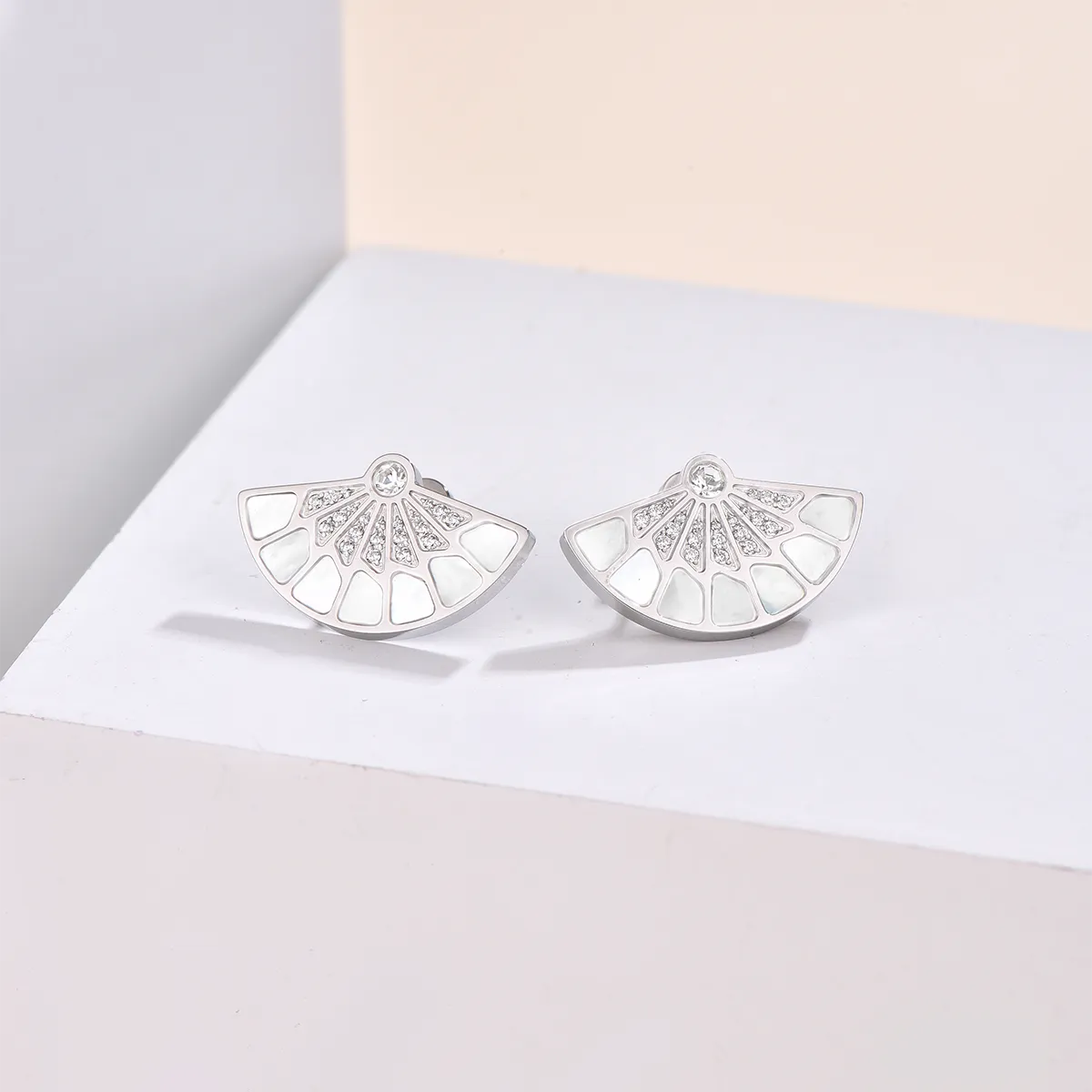 Fan / Earrings Silver