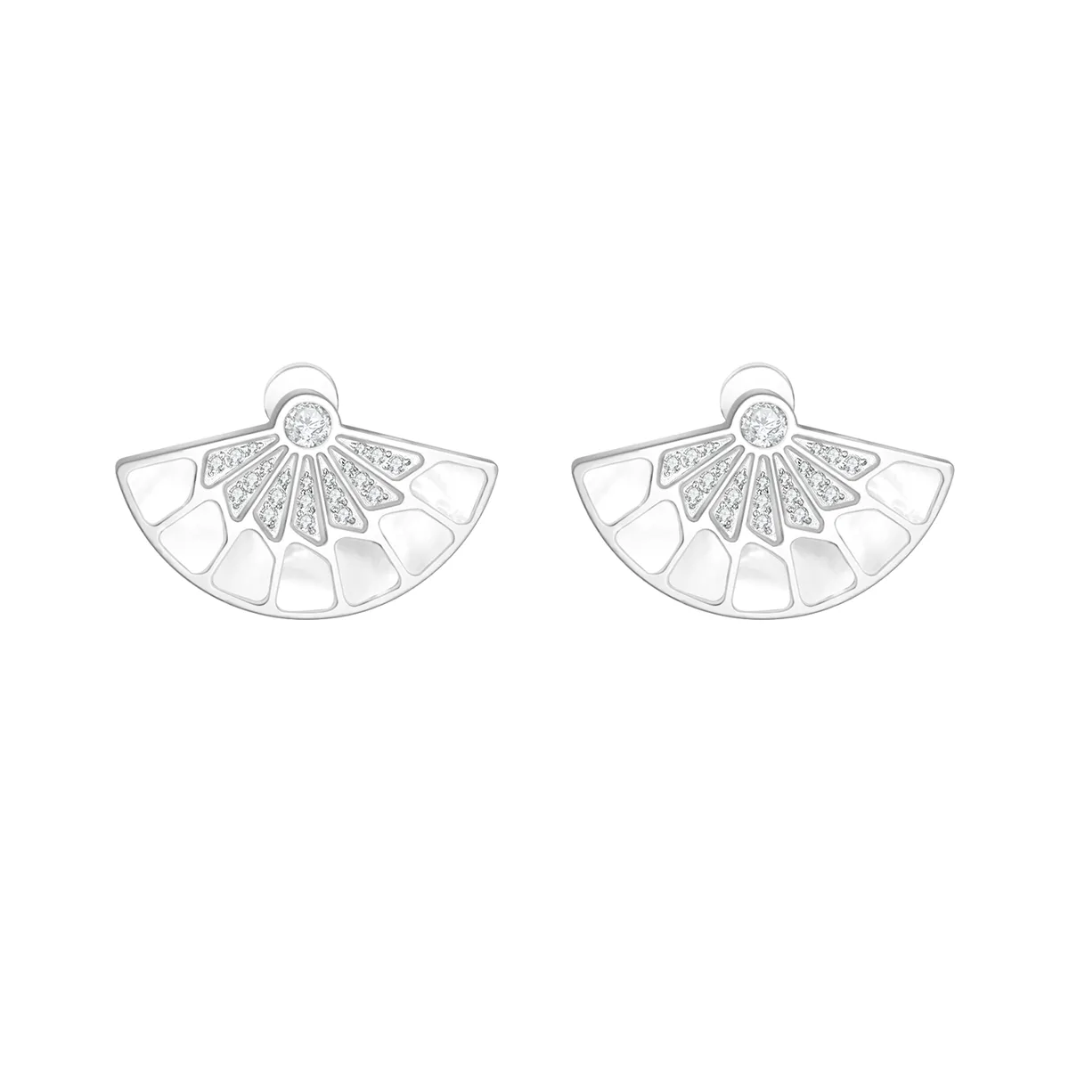 Fan / Earrings Silver