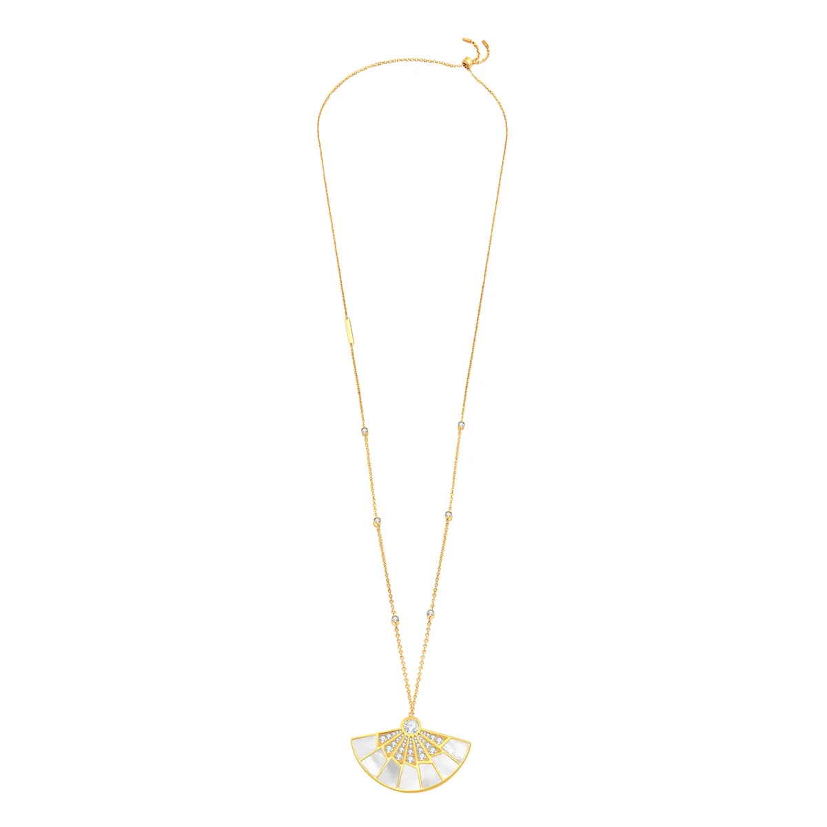 Fan / Necklace Gold