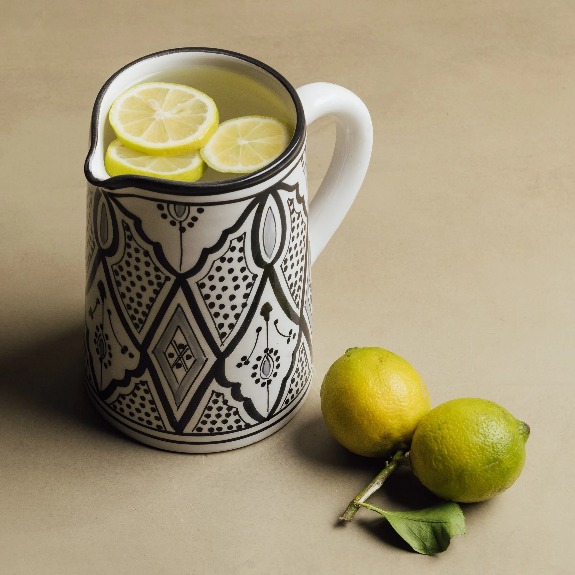 Fez Noir Carafe - Moroccan Table Art