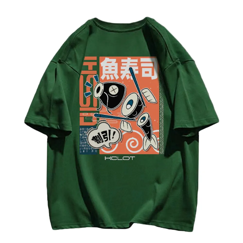 Fish Sushi Pattern T-Shirt