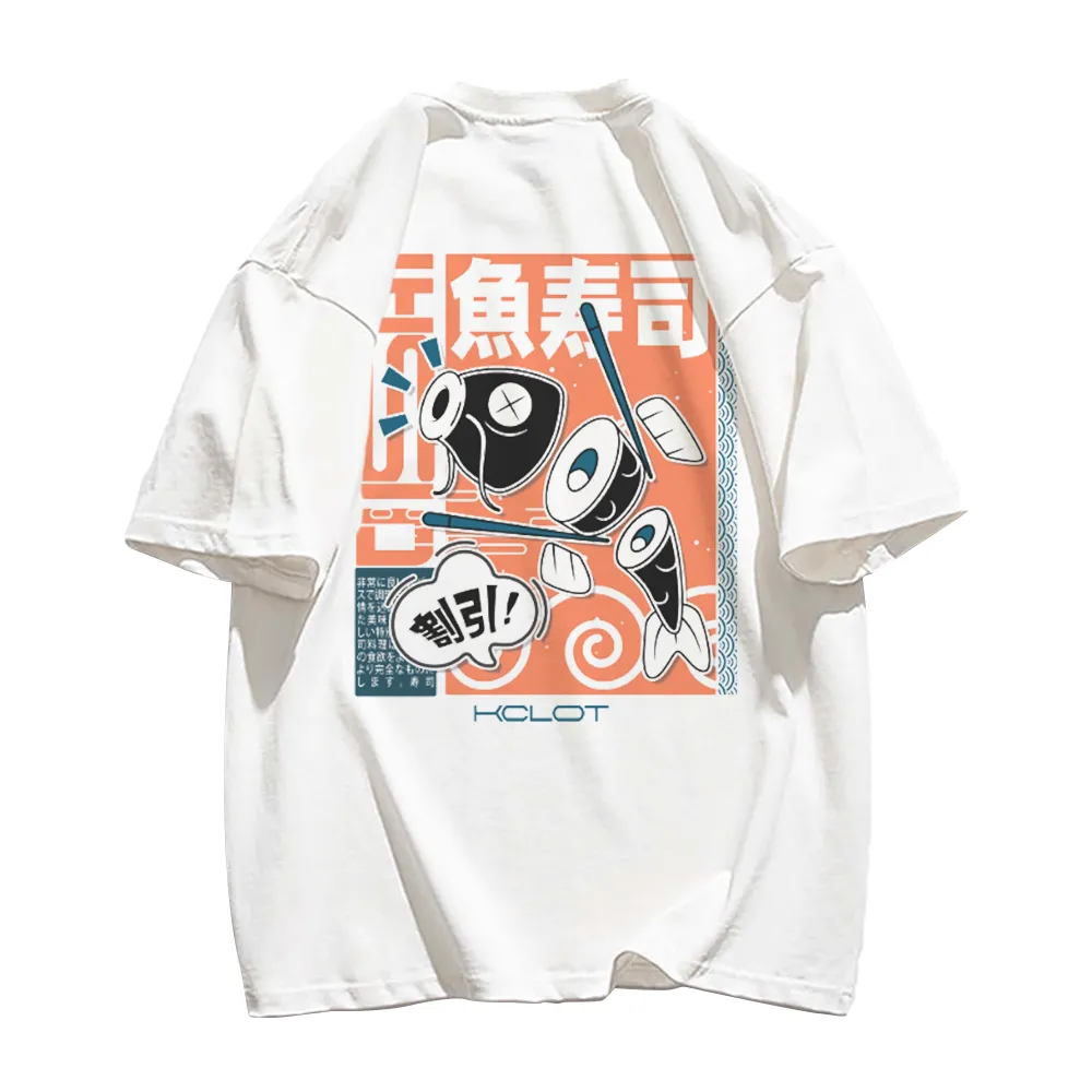 Fish Sushi Pattern T-Shirt