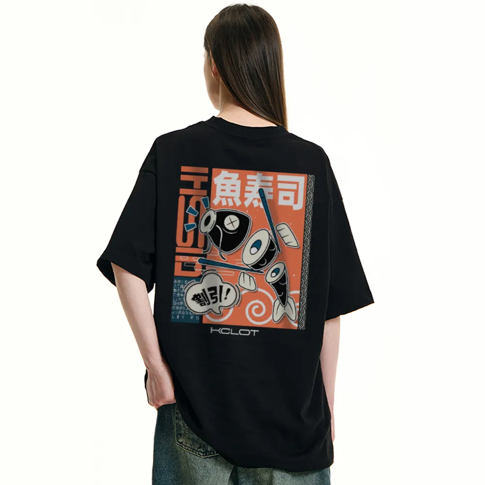 Fish Sushi Pattern T-Shirt