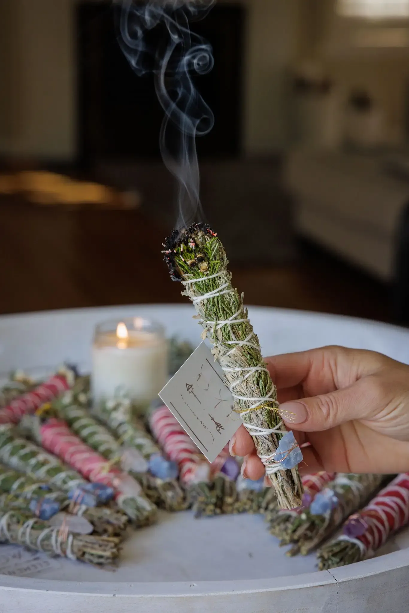 Floral Sage Bundle w/ Crystal, multiple styles