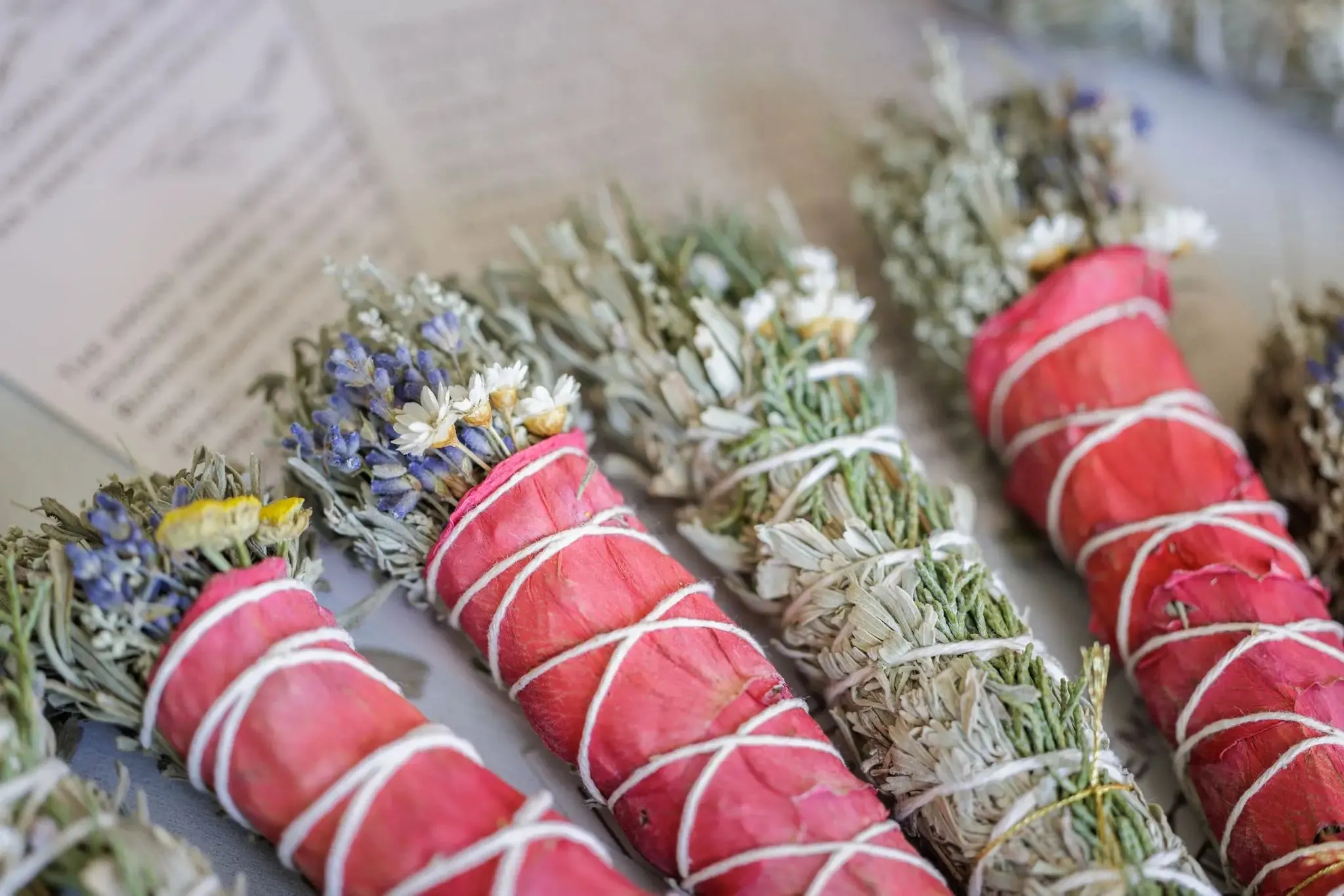 Floral Sage Bundle w/ Crystal, multiple styles