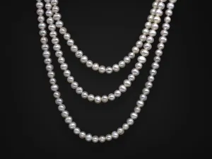 Freshwater Pearl Infinity Necklace 100"