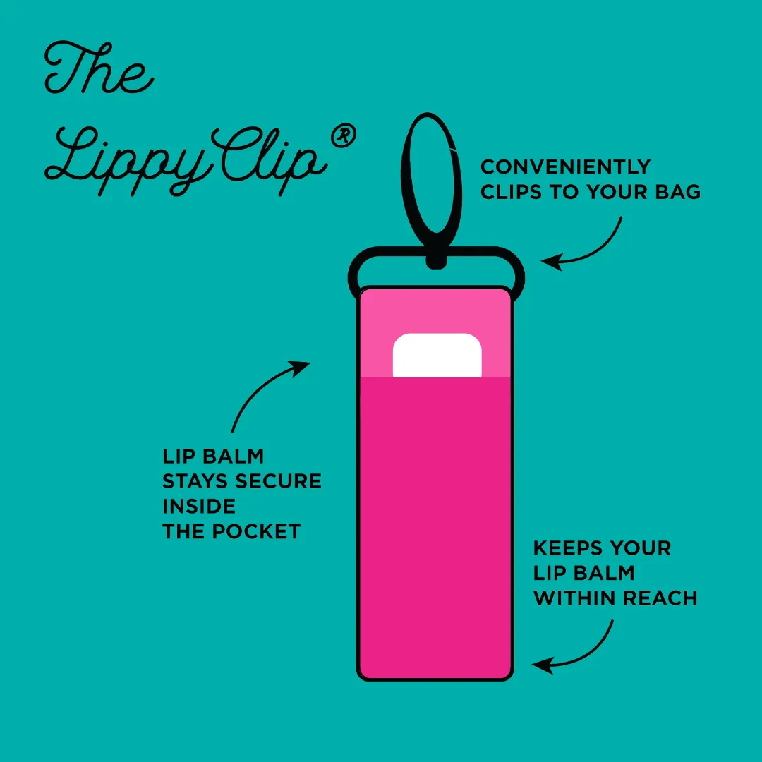 Gold Quatrefoil LippyClip® Lip Balm Holder