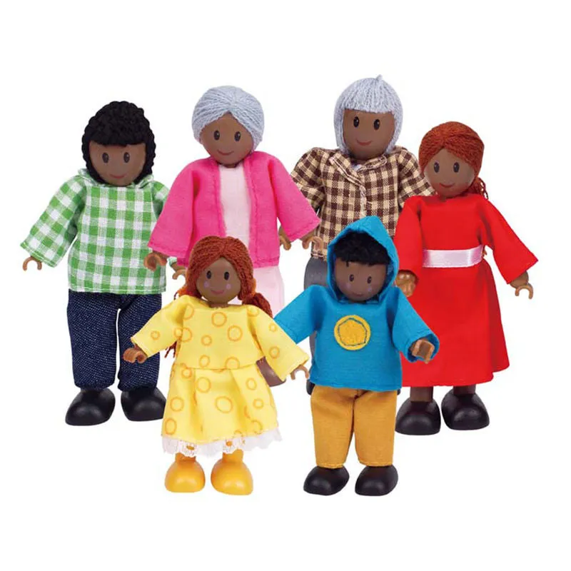 Hape Happy Family of 6 - African American