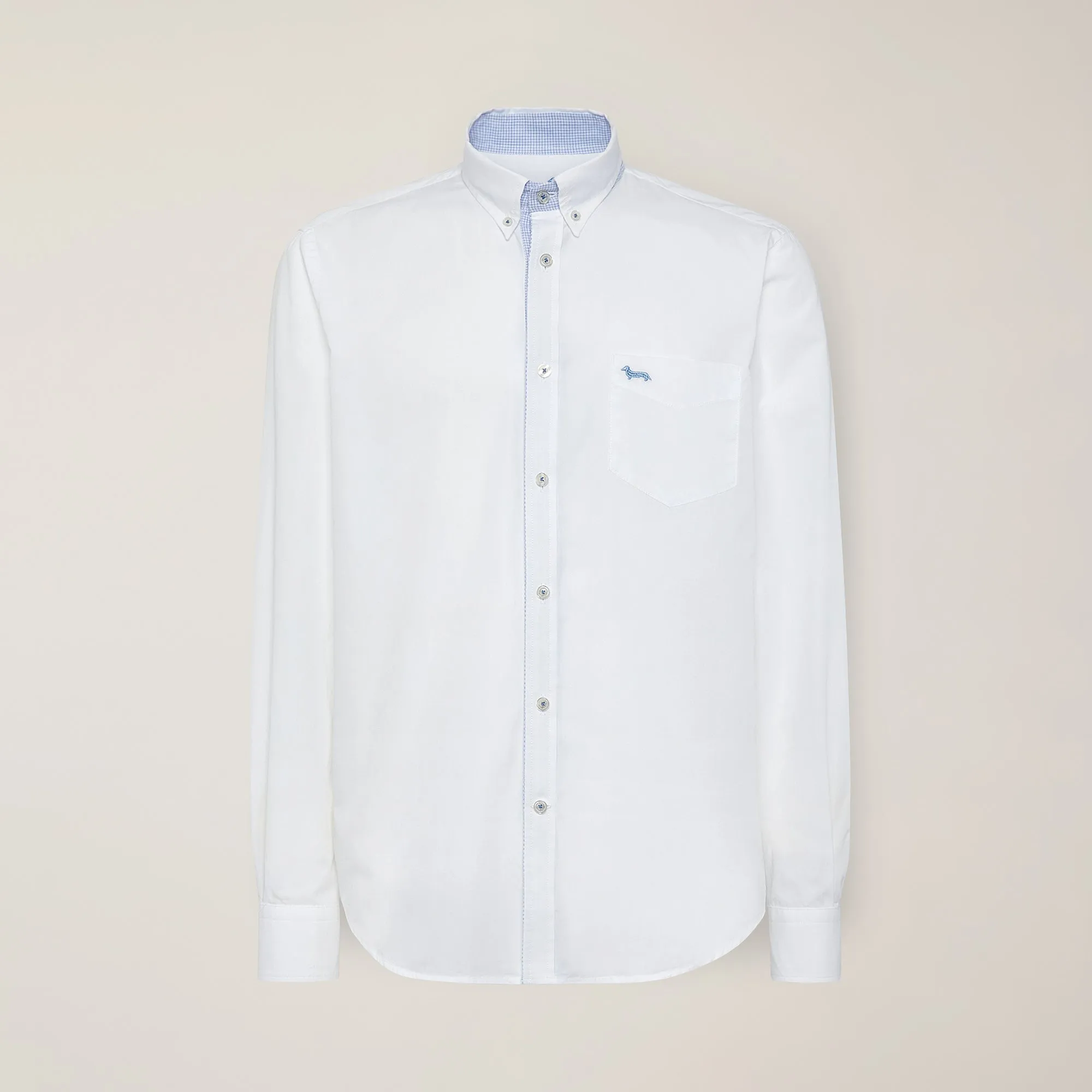Harmont & Blaine Contrast Details Shirt - White