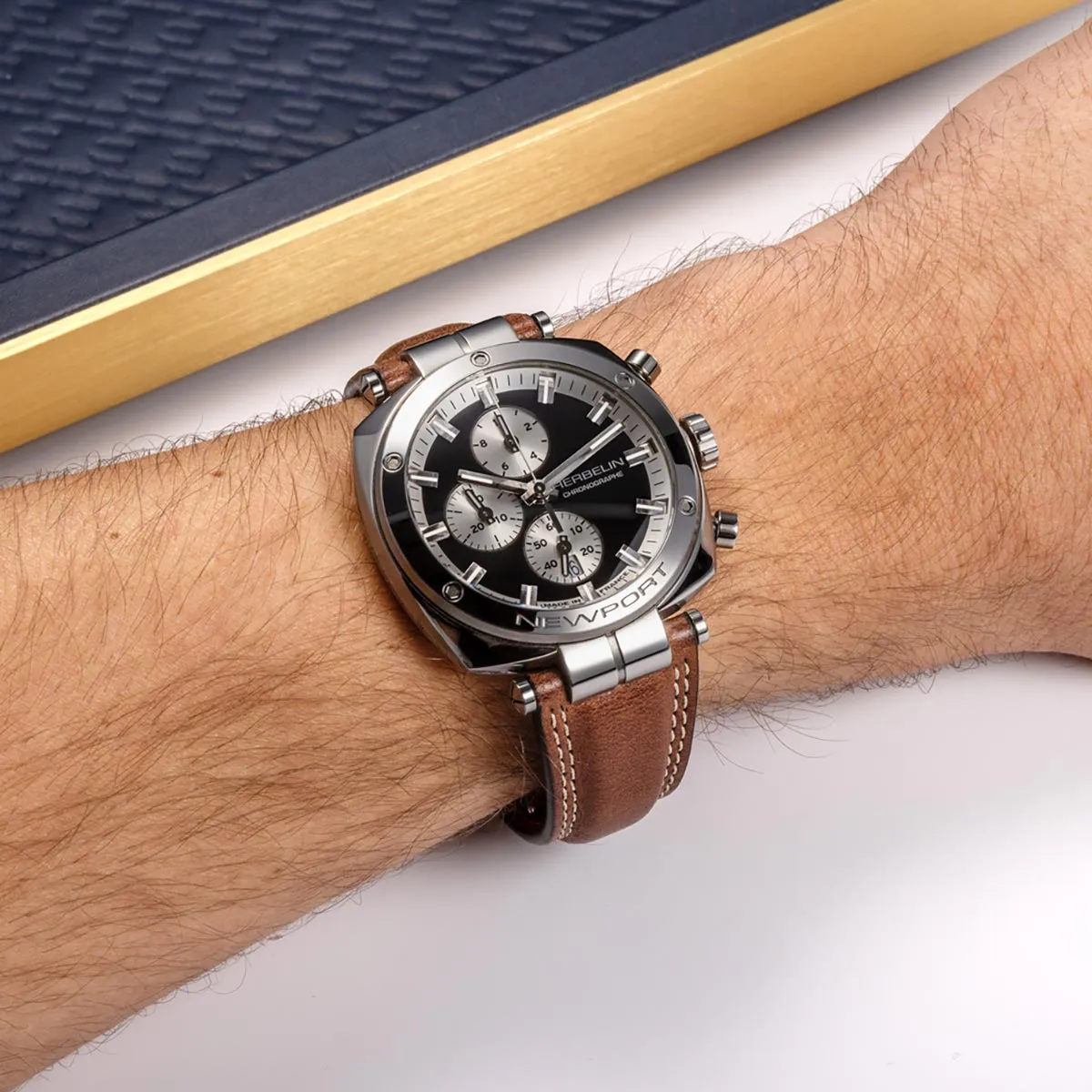 Herbelin - Newport Heritage Chrono (35664AP24BR)