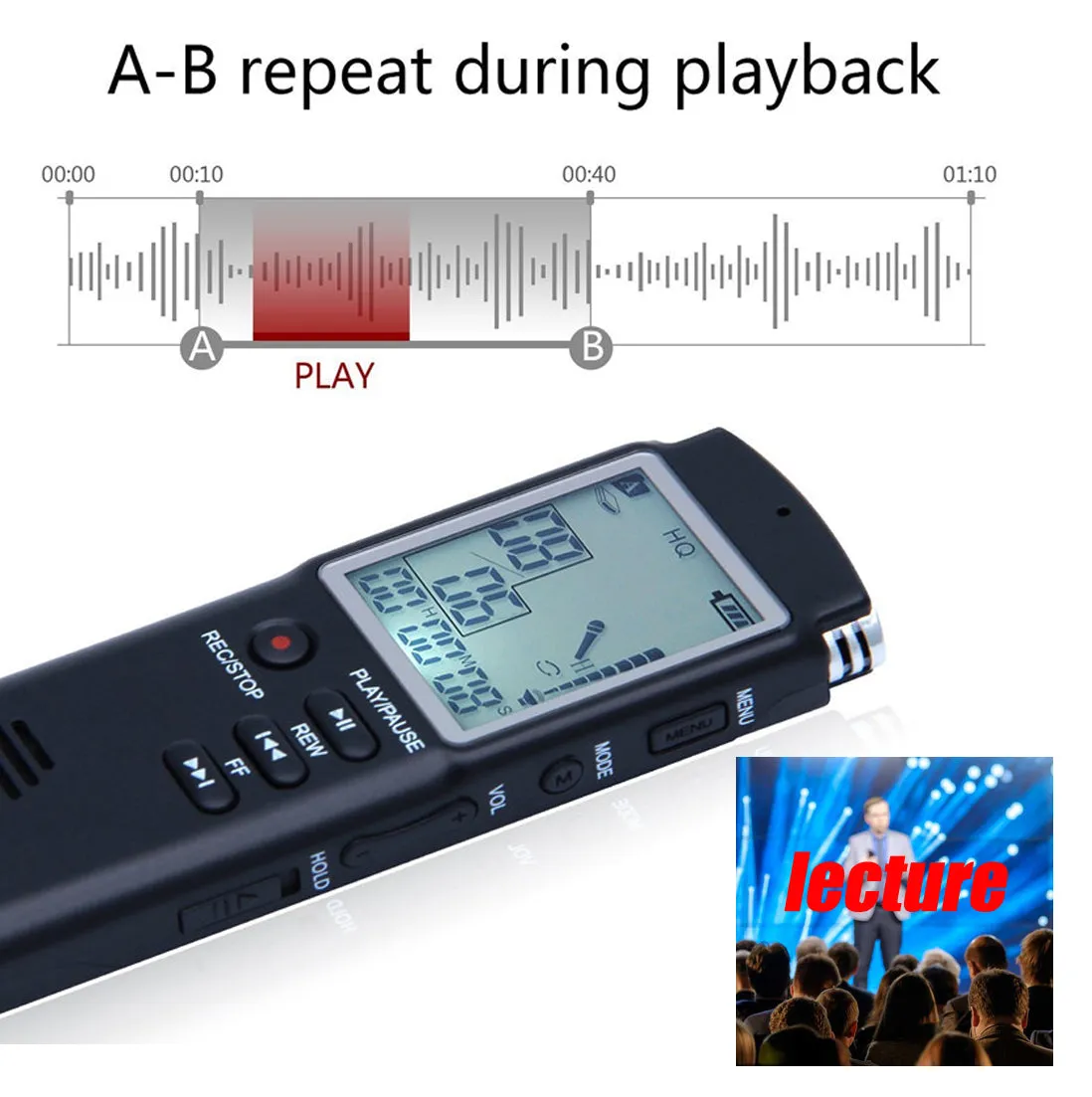 High Fidelity Digital Voice Audio Recorder