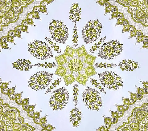 Home Couture Wallpaper: Persepolis - Custom Fig / Cream on Vinyl Wallpaper