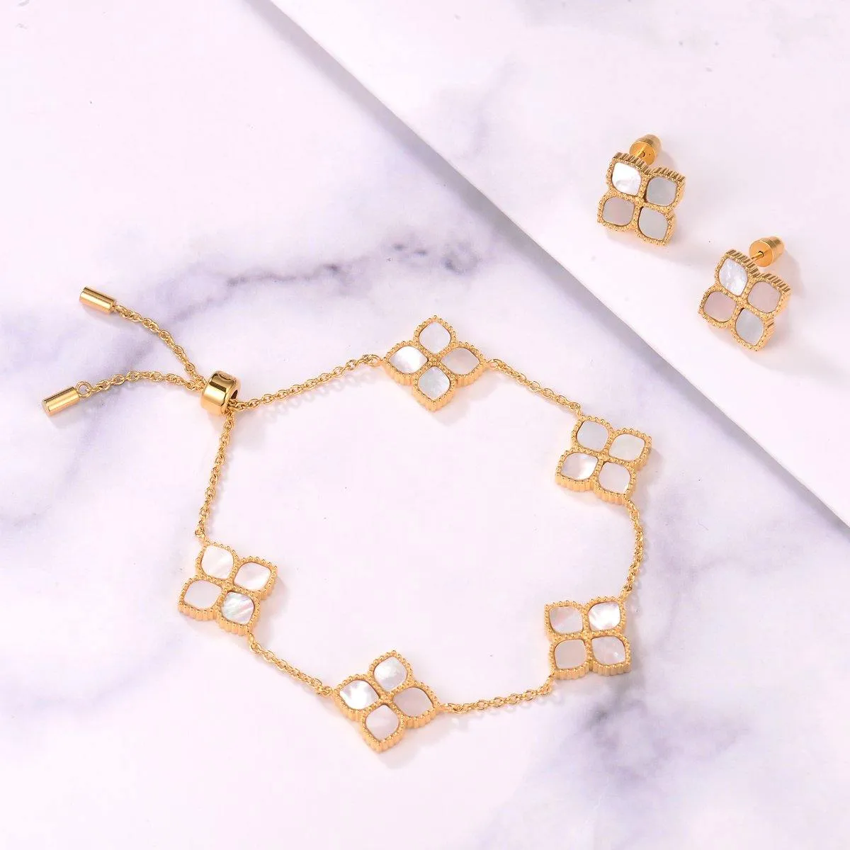 Joory / Bracelet Pearl Gold