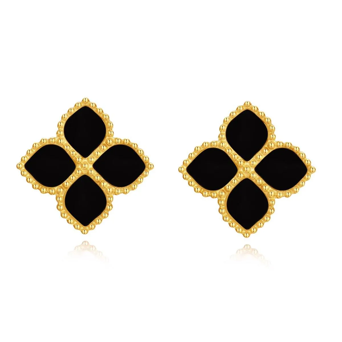 Joory / Earrings Black Gold