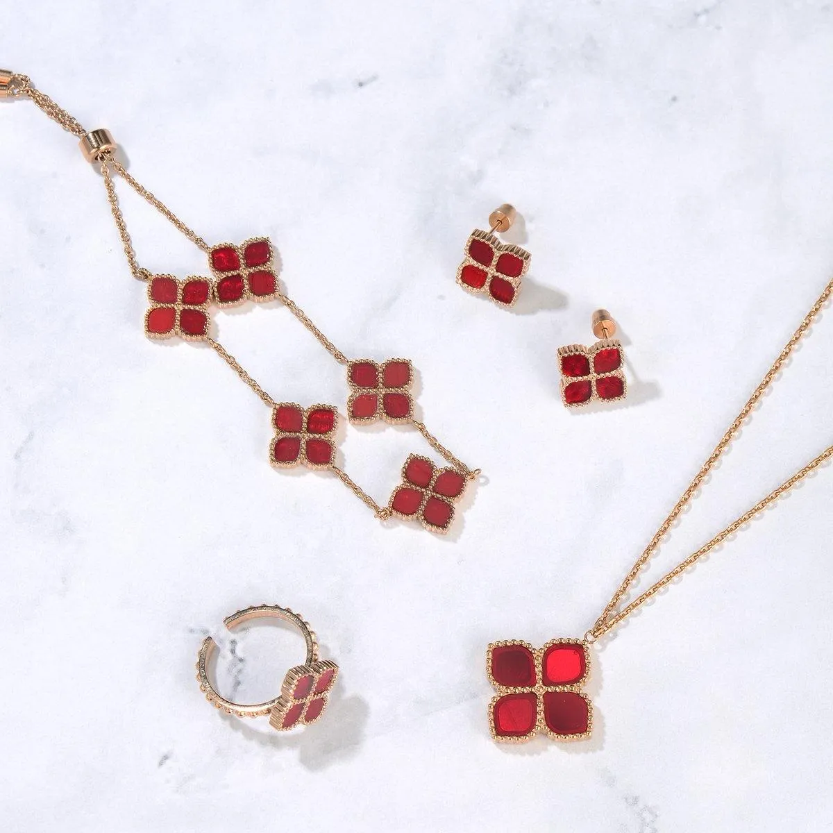 Joory / Set Red Rose Gold