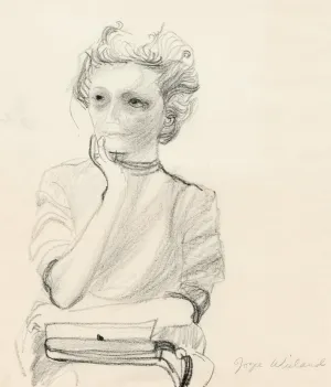 JOYCE WIELAND "SELF PORTRAIT" DRAWING, 1965
