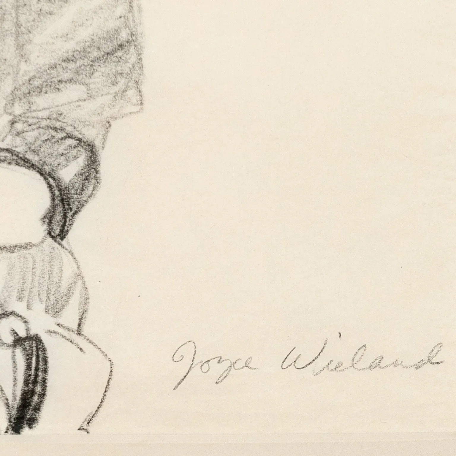 JOYCE WIELAND "SELF PORTRAIT" DRAWING, 1965