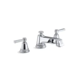 KOHLER K-T13140-4B Pinstripe Deck-mount bath faucet trim for high-flow valve with lever handles, valve not included