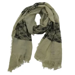 Krista Lace Scarf with Trim