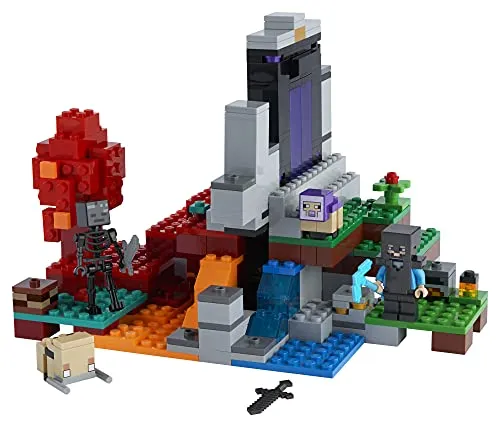 LEGO Minecraft The Ruined Portal 21172 Building Toy Set for Kids, Boys, and Girls Ages 8  (316 Pieces)